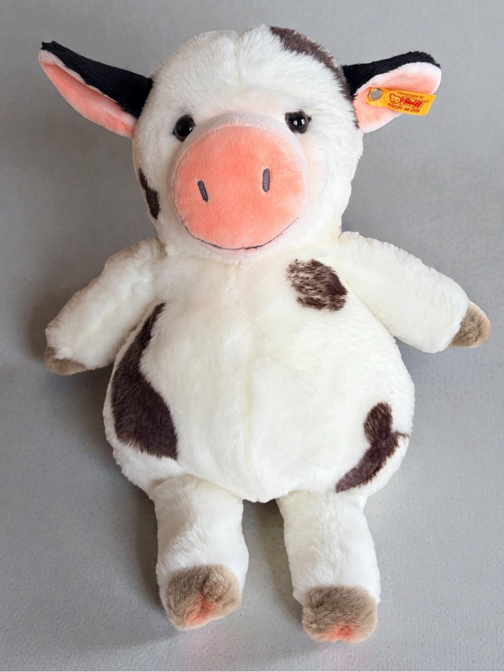 Steiff Cowaloo stuffed Cow 15" Happy Farm Collection Stuffy NEW